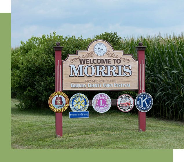 Morris IL city sign