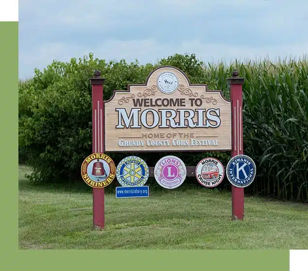 Morris IL city sign