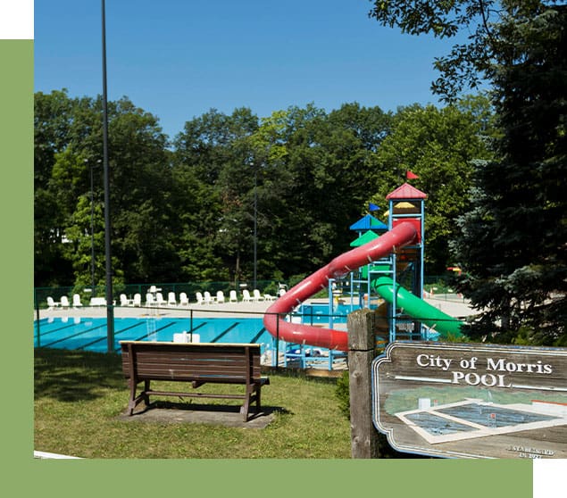 Morris IL public pool with slide