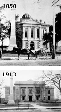 black and white of Courthouse history