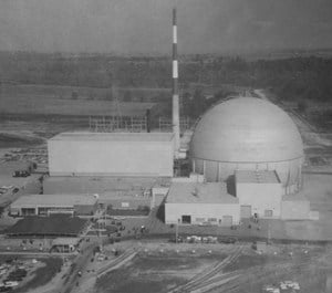 black and white Dresden Nuclear plant