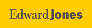 Edward Jones company logo on yellow background.
