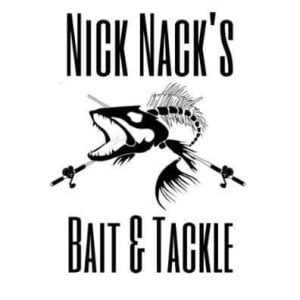 Logo of Nick Nack&#039;s Bait &amp; Tackle shop.