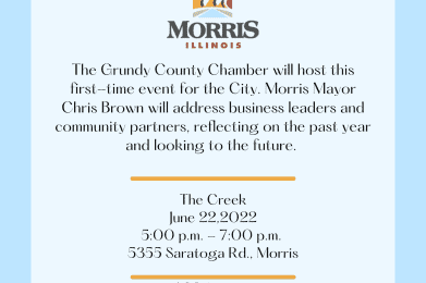 Invitation to Morris' State of the City Address.