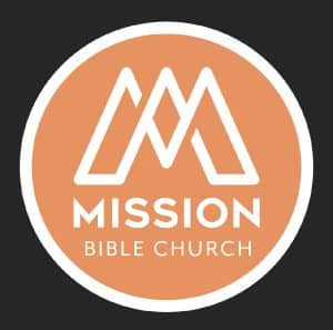 Logo of Mission Bible Church with mountain icon.