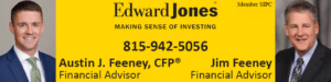 Edward Jones financial advisors advertisement.